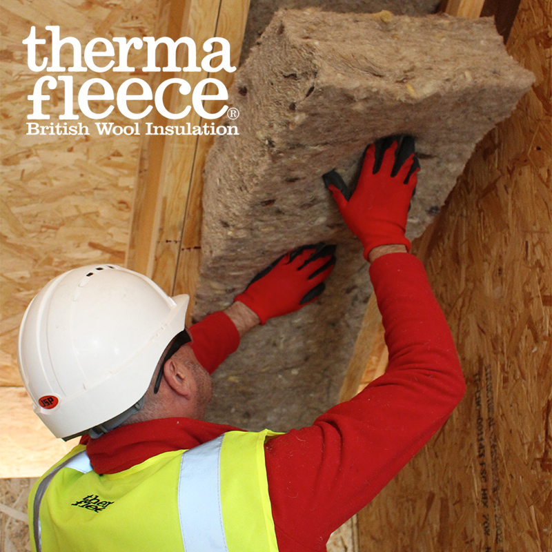 Thermafleece CosyWool Slab - 570mm Width - Sheep's Wool Insulation