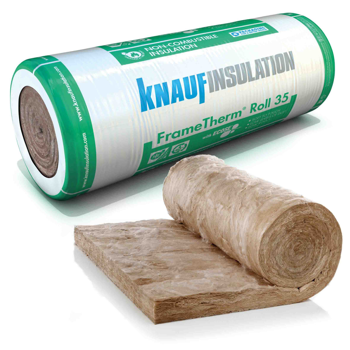 Knauf Frametherm roll 35 displayed on a white baackground