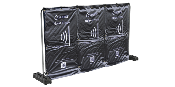 Siderise NCBMR Noise Fence Acoustic Barrier Moisture Resistant displayed on a white background