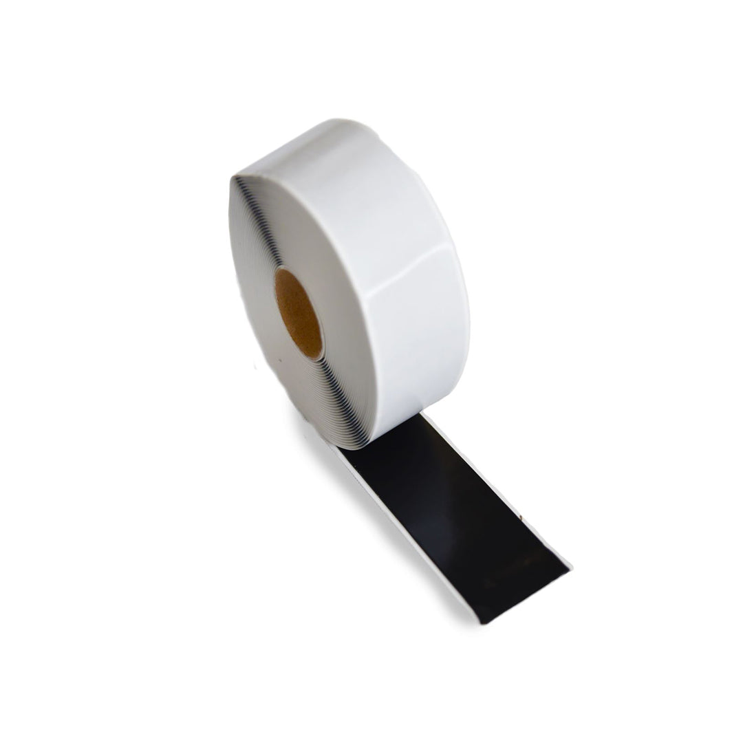 A roll of Novia double sided butyl tape displayed on a white background