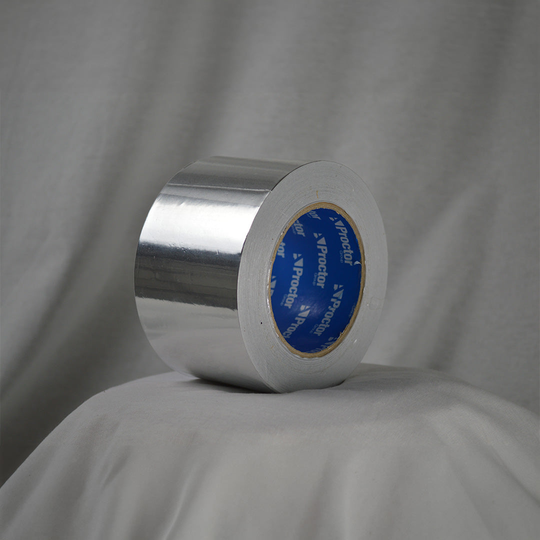 A roll of Proctor Reflectafoil tape displayed on a grey background