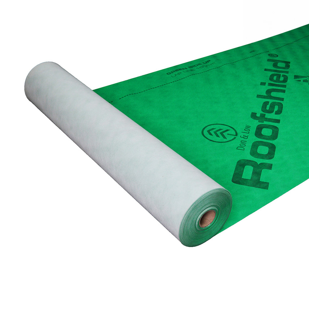 A roll of Proctor roofshield displayed on a white background