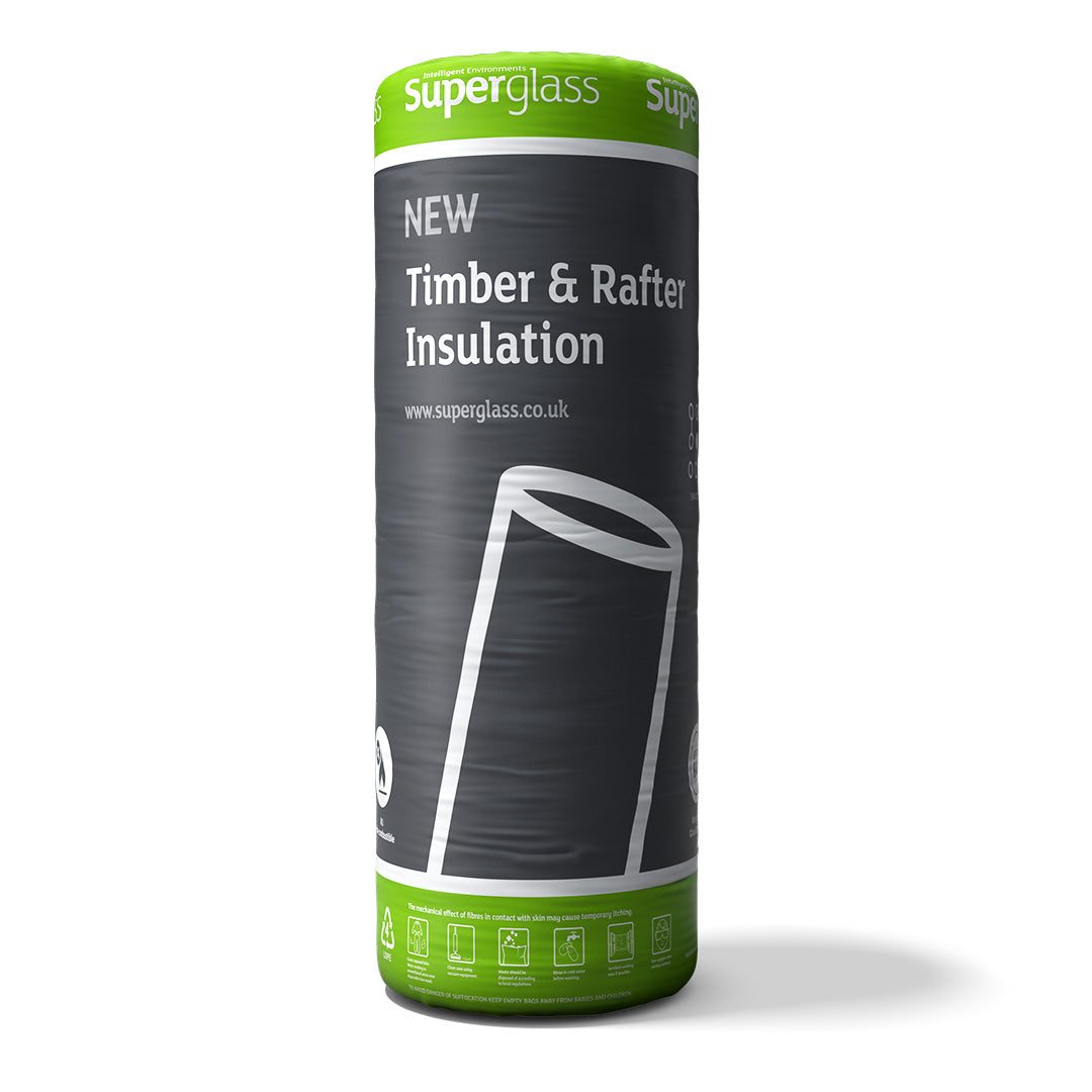 Superglass Timber and rafter roll displayed on a white background