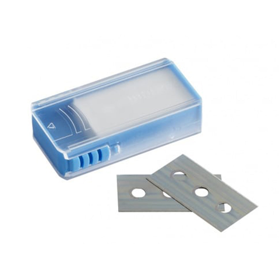 A box of Actis cutter blades displayed on a white background