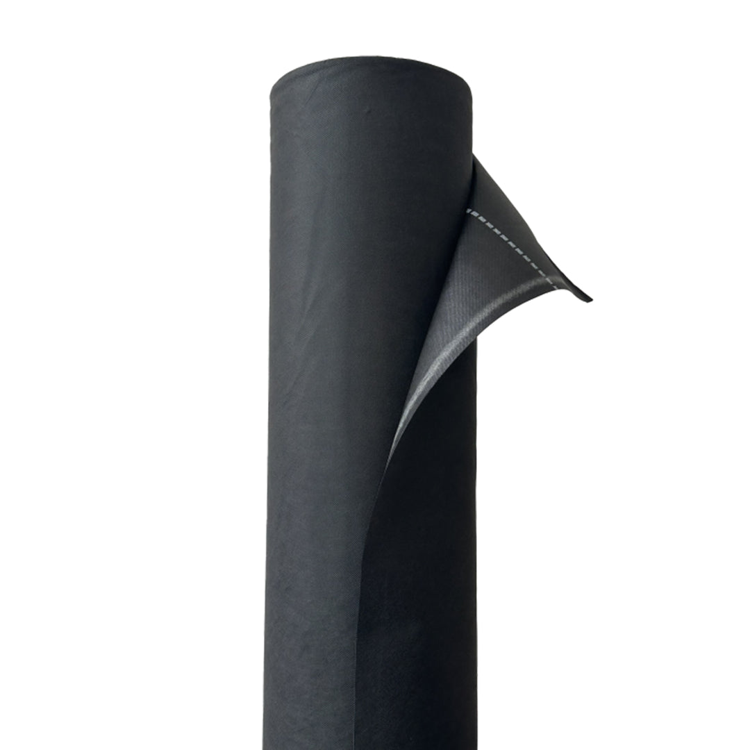 A roll of Novia building wrap displayed on a white background