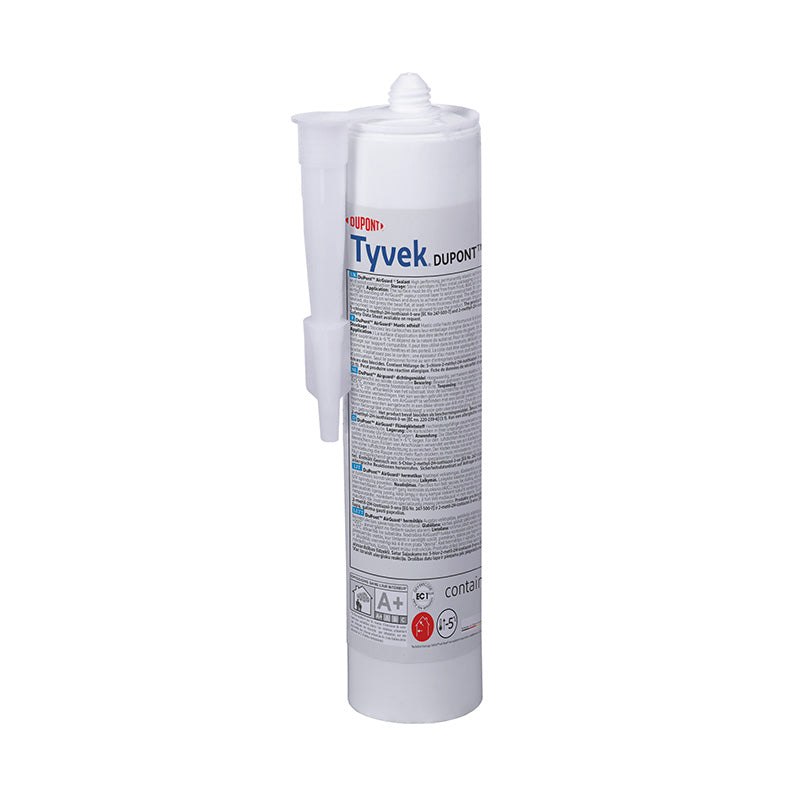 Tyvek airguard sealant displayed on a white background