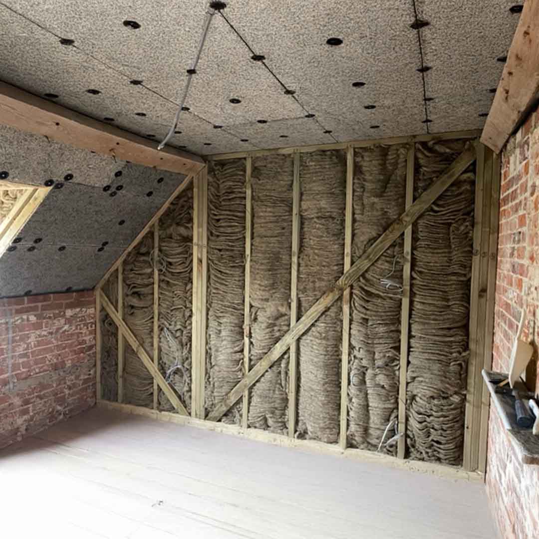 Sheepwool premium displayed in a wall application