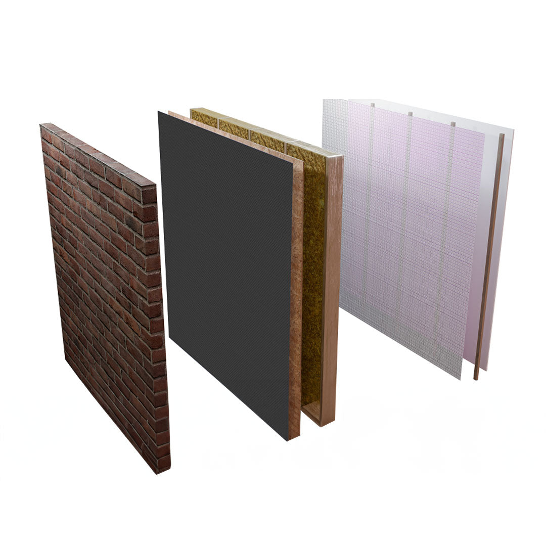 Proctor proctowrap displayed in a wall application showcased on a white background