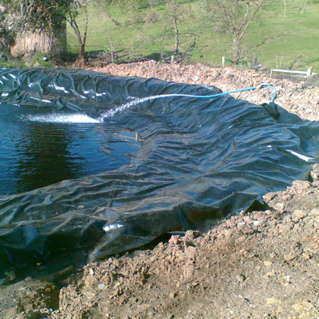 Proctor Protech GM PP showcased in the intended application on a pond lining