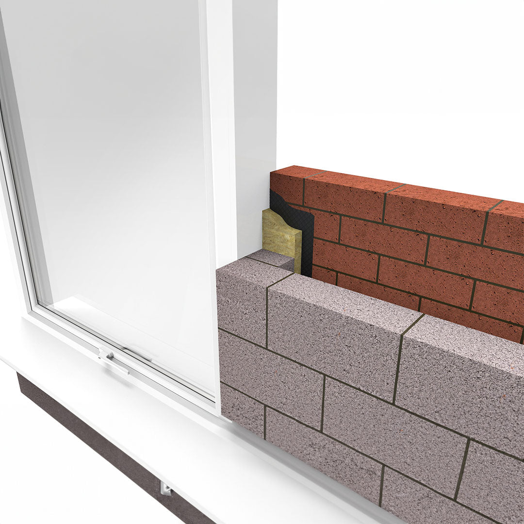 ARC Rockfibre insulated dpc shown in application