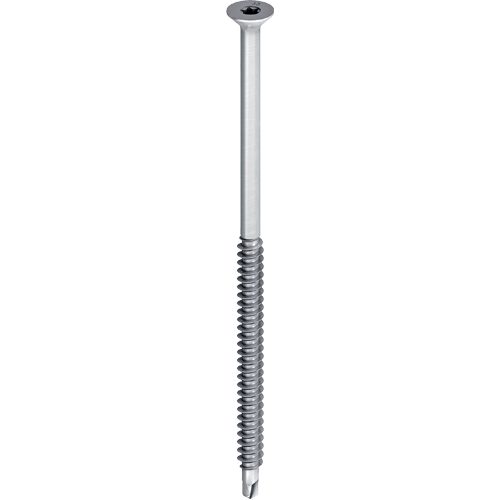 A single Ejot JT3 self drilling screw displayed on a white background