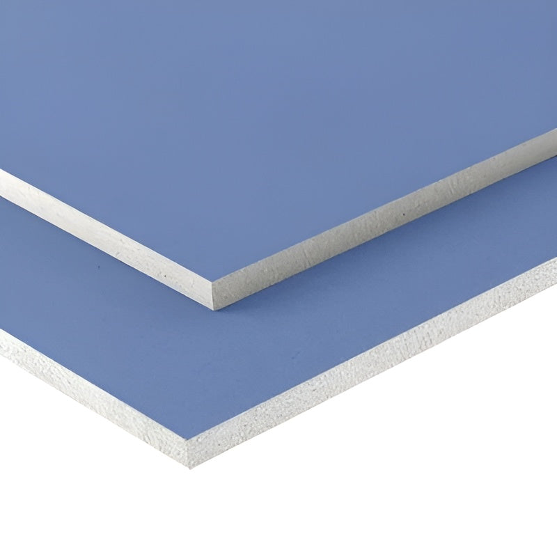 A stack of Sound acoustic plasterboard displayed on a white background
