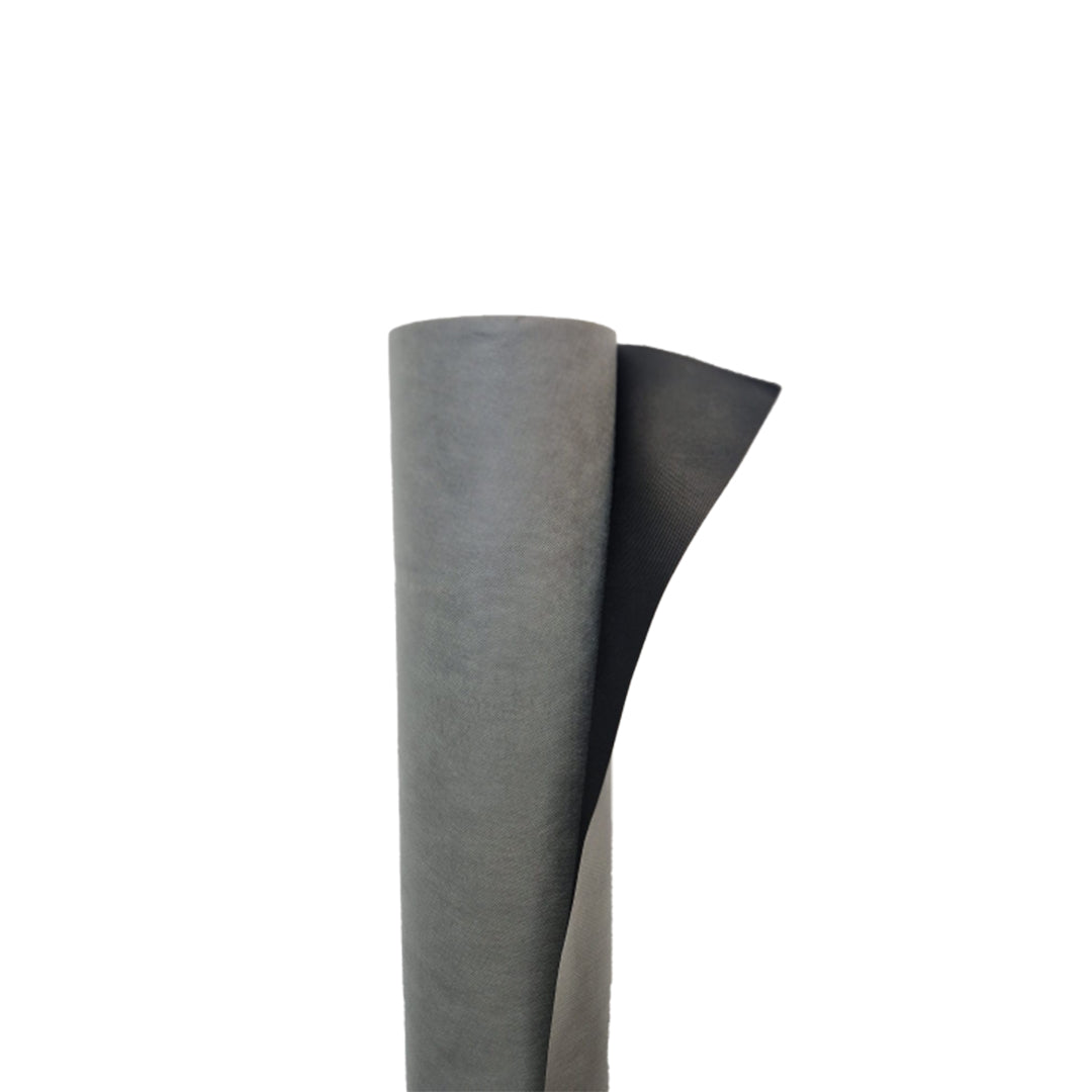 A roll of Novia black supreme displayed on a white background