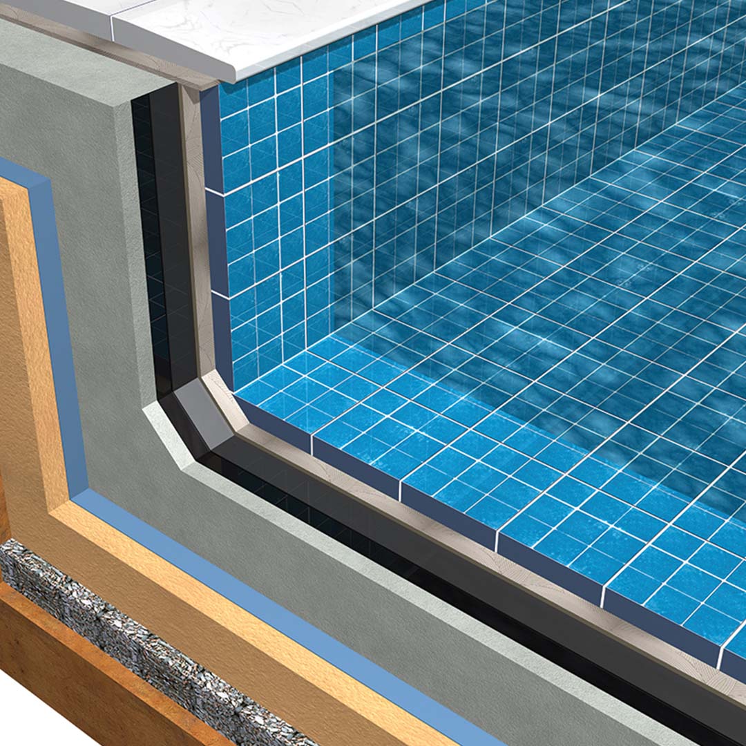PolyFoam XPS shown in a swimming pool application