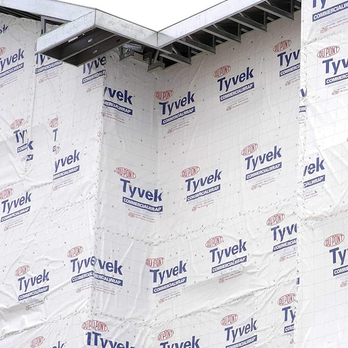 Tyvek Commercial wrap showcased on the side of a building