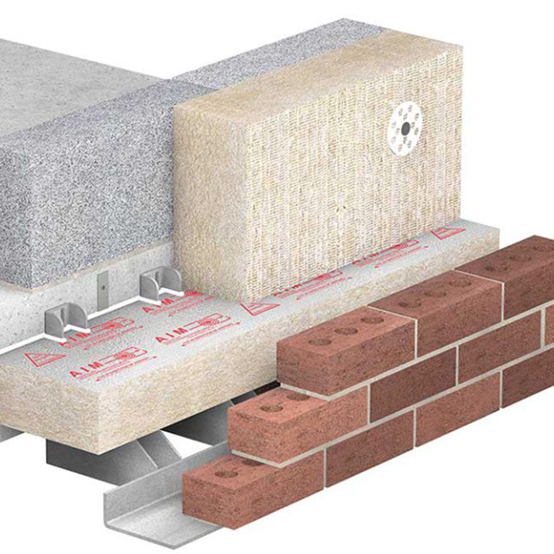 AIM Wall Cavity Fire Barrier Red Edition shown in application on a white background