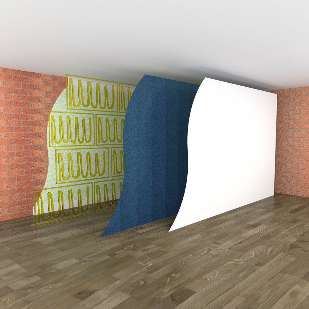 Proctor Spacetherm wall liner board showcased in a wall application