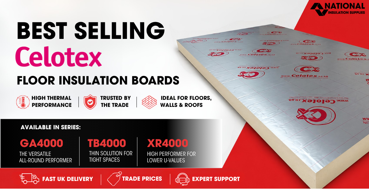 Best Selling Celotex Floor Insulation Boards in UK