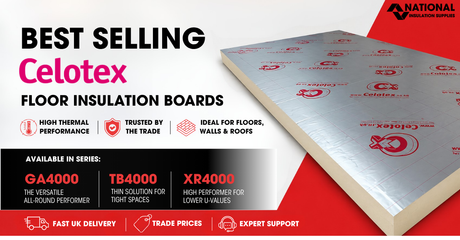 Best Selling Celotex Floor Insulation Boards in UK