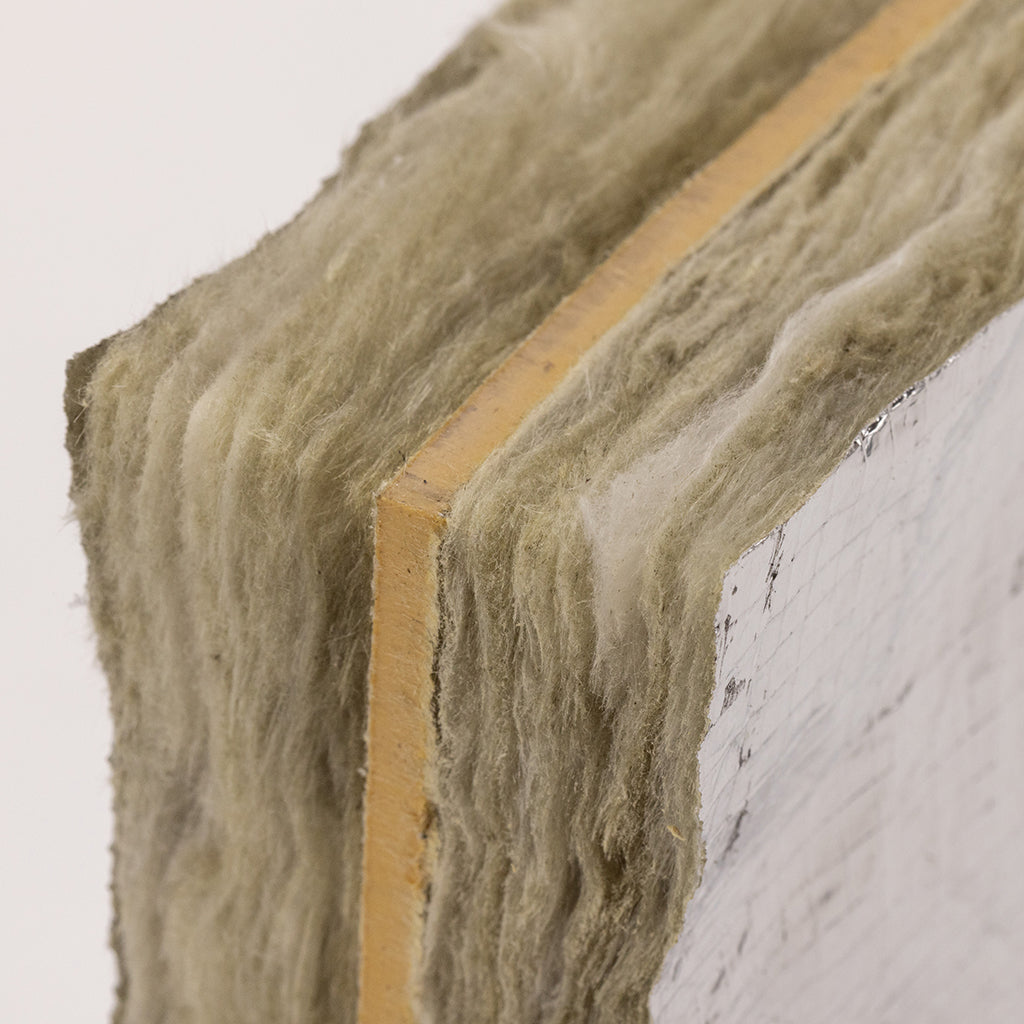 Siderise CBX Flexible Acoustic Void Barrier for Suspended Ceiling from a side view displayed on a white background