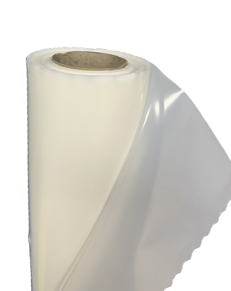 Novia® 500 Gauge FR Virgin Polythene up close displayed on a white background