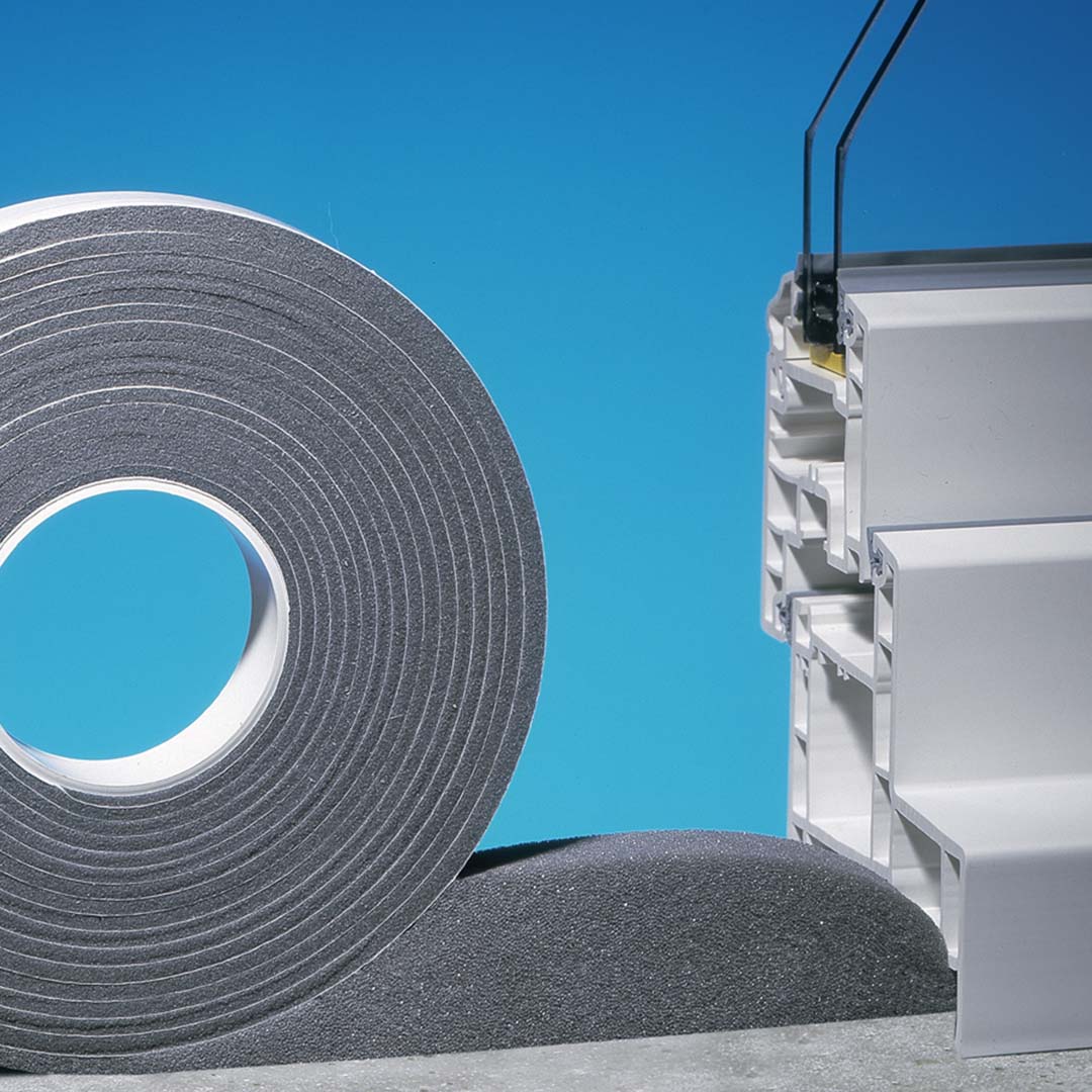 Siderise Vitaseal Expanding Foam Tape being shown in application