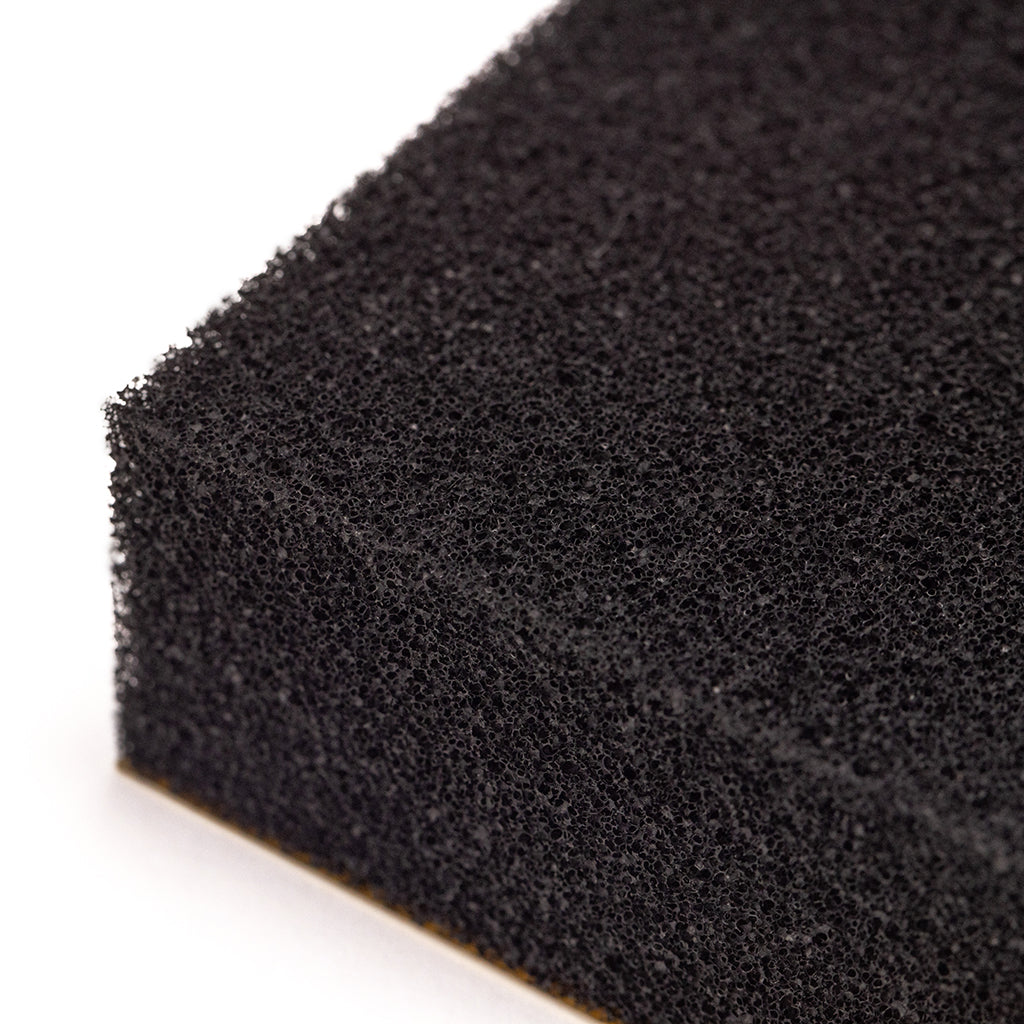 Siderise FR Retardant Acoustic Slab with Adhesive Backing zoomed in to show material