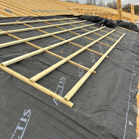 Actis Boost'r Hybrid Roof Breather Membrane shown in application
