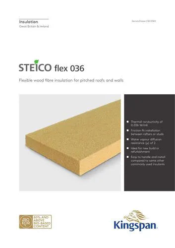 Kingspan STEICO Flex 036 Wood Fibre Insulation - 1190 x 575mm