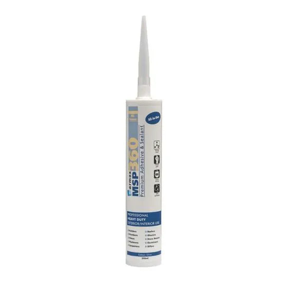 Marmox MSP360 Adhesive & Sealant displayed on a  white background