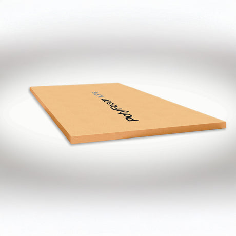 PolyFoam XPS Polyfoam board displayed on a grey background