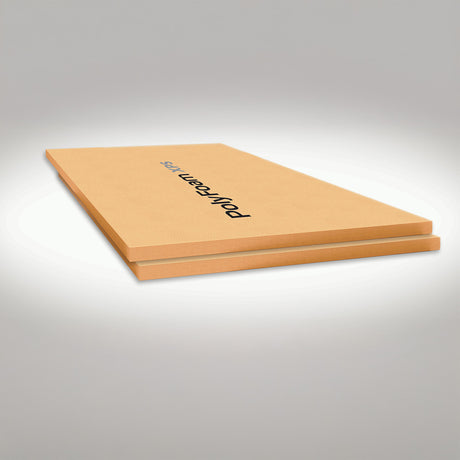 PolyFoam XPS Polyfoam boards displayed on a grey background
